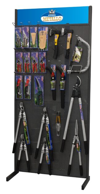 Metallo single-sided display | Grey