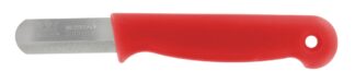 50 red steel strip knives | Rounded blade