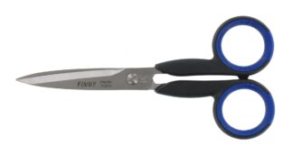 Schaar Finny | 130 mm | RVS | Blauw/zwart